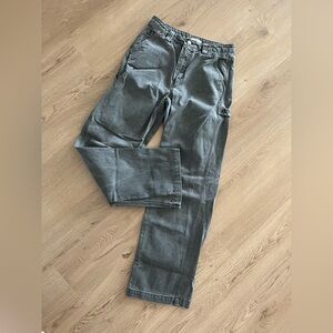 ARITZIA TNA Workwear Utility Cargo Pants Grey Black Size 4